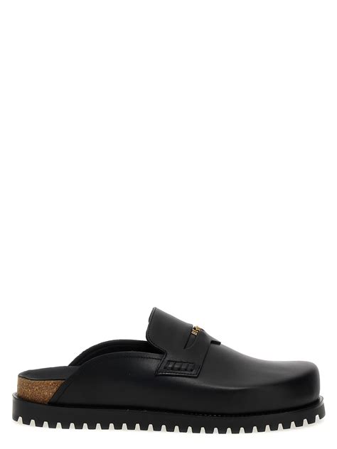 sabot uomo versace|versace men's suede slippers.